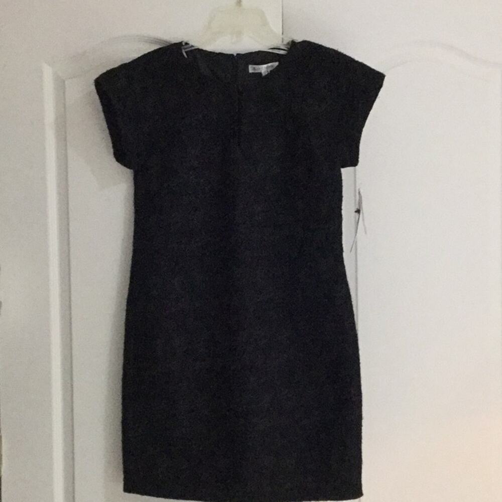 Kay Unger 6black metallic dress NWT gorgeous